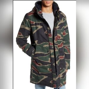 NWT G-Star Raw Men's Strett Hooded Parka Winter Jacket Coat Canvas Tiger Camo XL